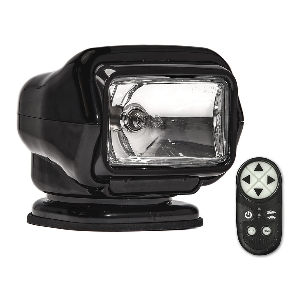 Golight Stryker ST Series Permanent Mount Black Halogen w/ Wireless Handheld Remote - Lighting | Search Lights - Golight