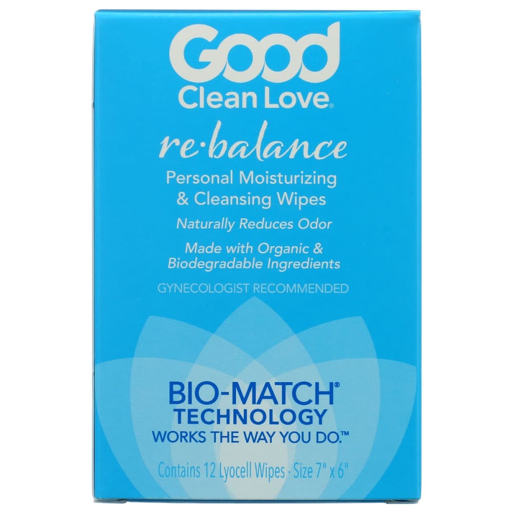 GOOD CLEAN LOVE: Wipes Rebalance Moisturizing 12 ct (Pack of 4) - Personal Care - GOOD CLEAN LOVE