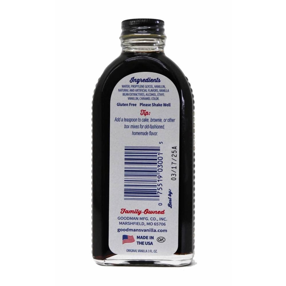 GOODMANS Goodmans Flavor Vanilla Original, 3 Fo