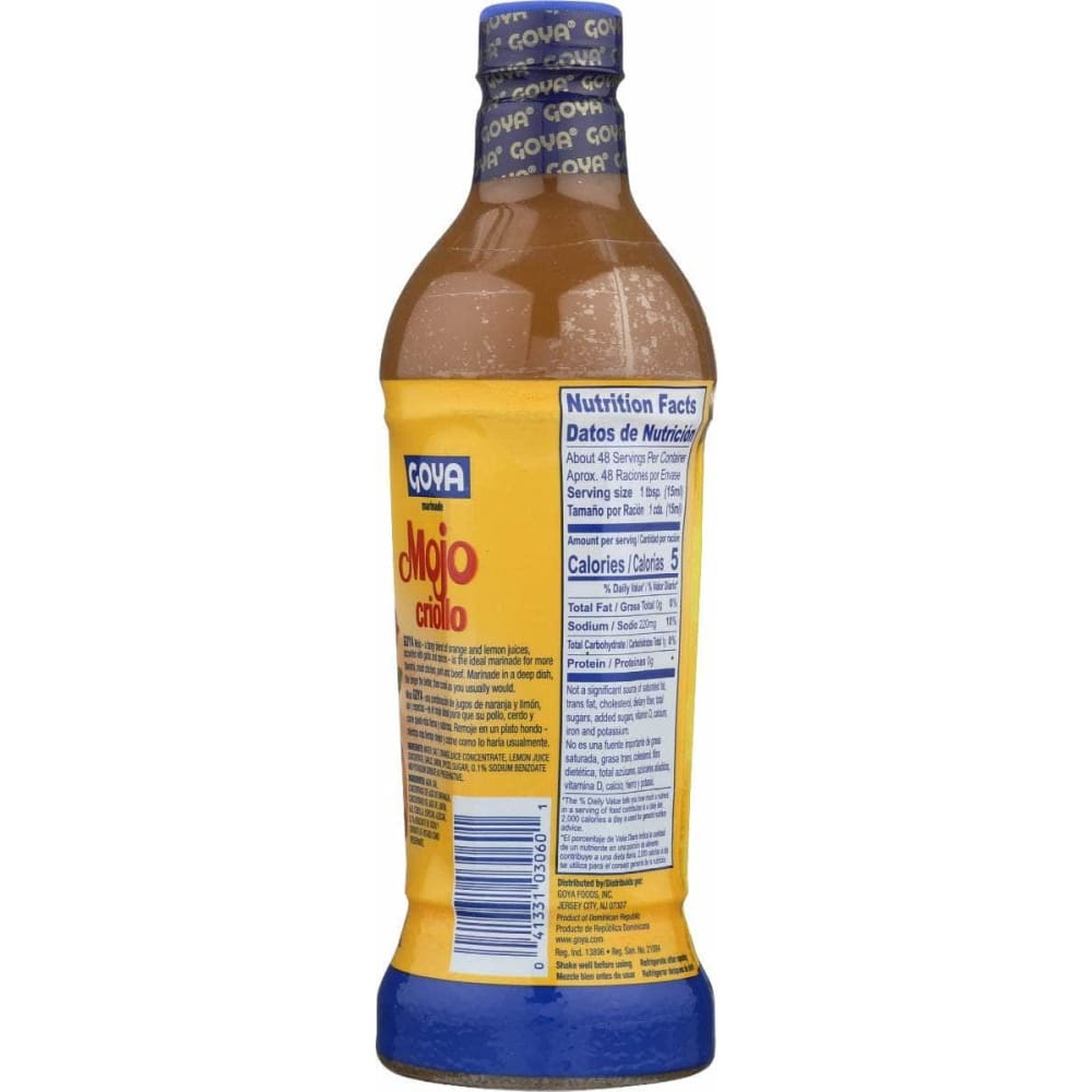 GOYA Grocery > Meal Ingredients > Sauces GOYA: Mojo Criollo, 24 oz