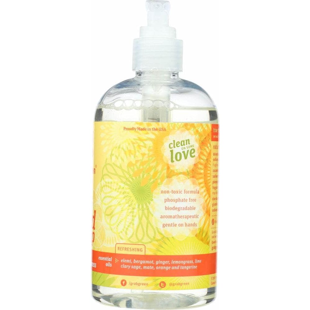 GRAB GREEN Bath & Body > Hand Soaps GRAB GREEN: Hand Soap Tangerine with Lemongrass, 12 Oz