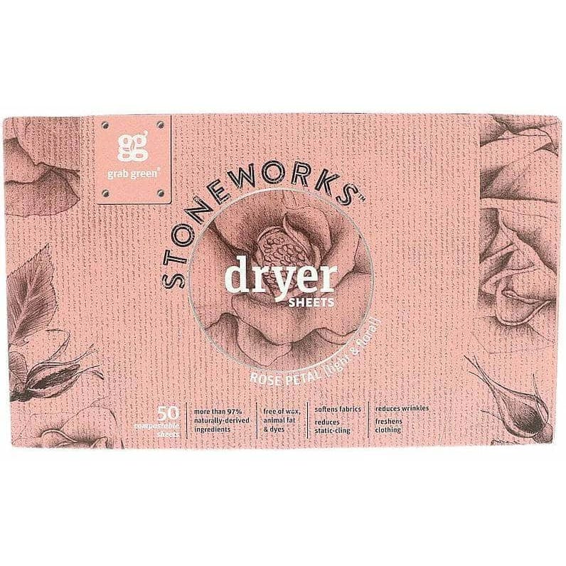 GRABGREEN GRABGREEN Dryer Sheets Rose Petal, 50 pk