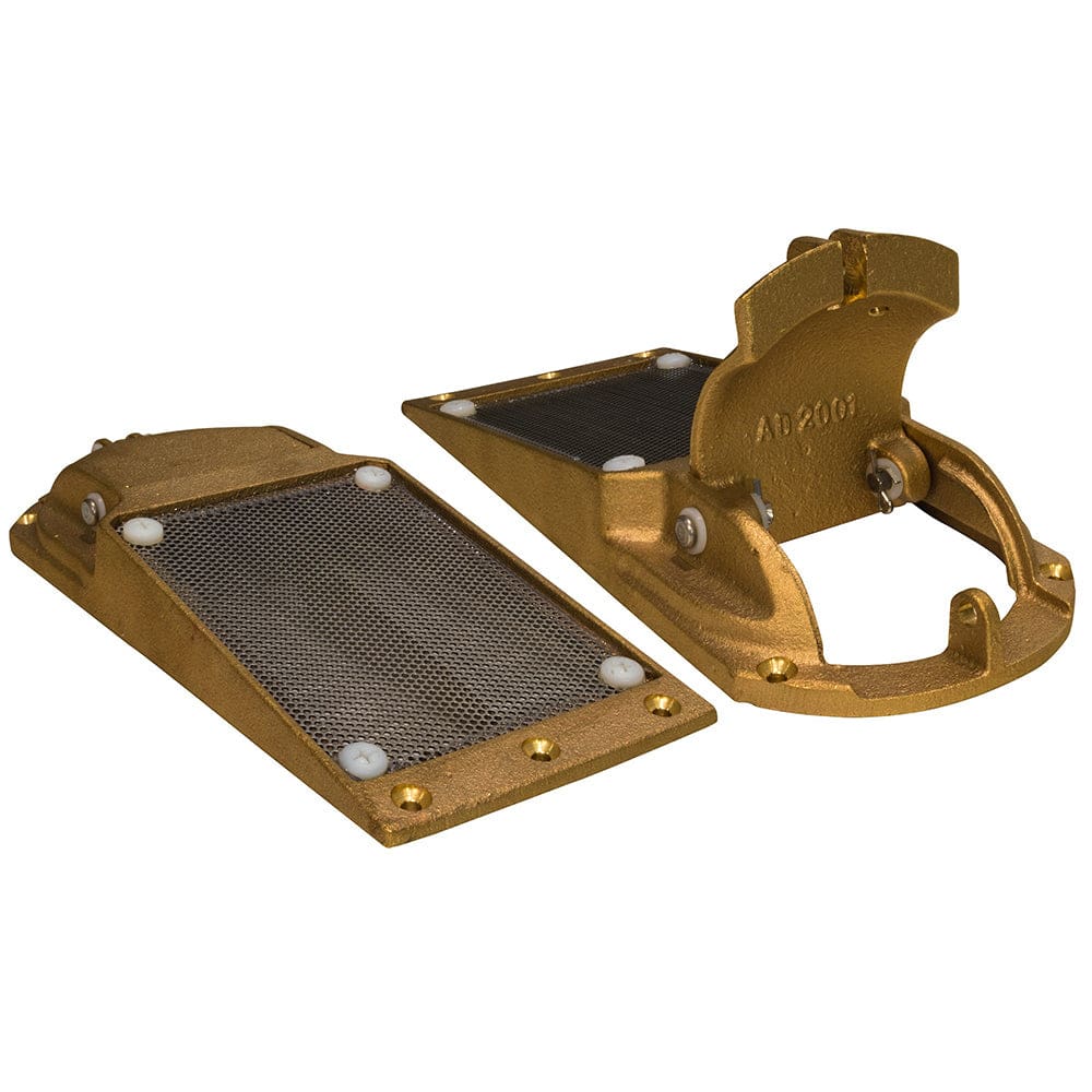 GROCO Perforated Hull Strainer w/ Access Door 1-1/ 4 Max Thru-Hull - Marine Plumbing & Ventilation | Fittings - GROCO