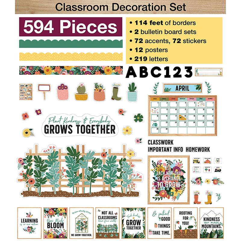 Grow Together Decor Bundle - Classroom Theme - Carson Dellosa Education