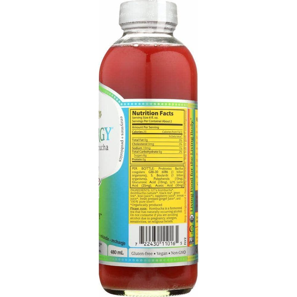 Gts Living Foods Gts Enlightened Kombucha Enlightened Synergy Trilogy Drink, 16 fl oz