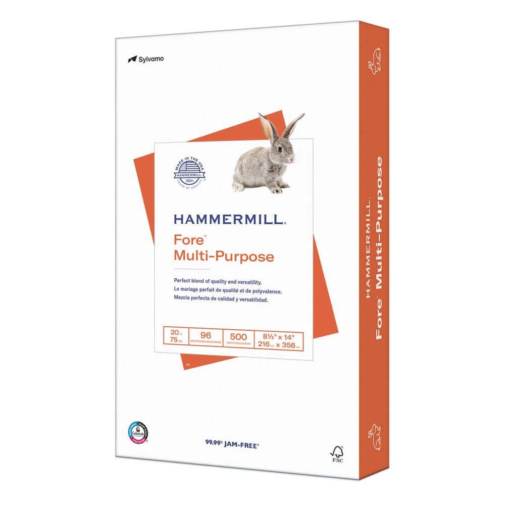 Hammermill Printer Paper 20lb Fore Multipurpose Paper 96 Bright 11x17 - 1 Ream (500 Sheets) - Copy & Multipurpose Paper - Hammermill