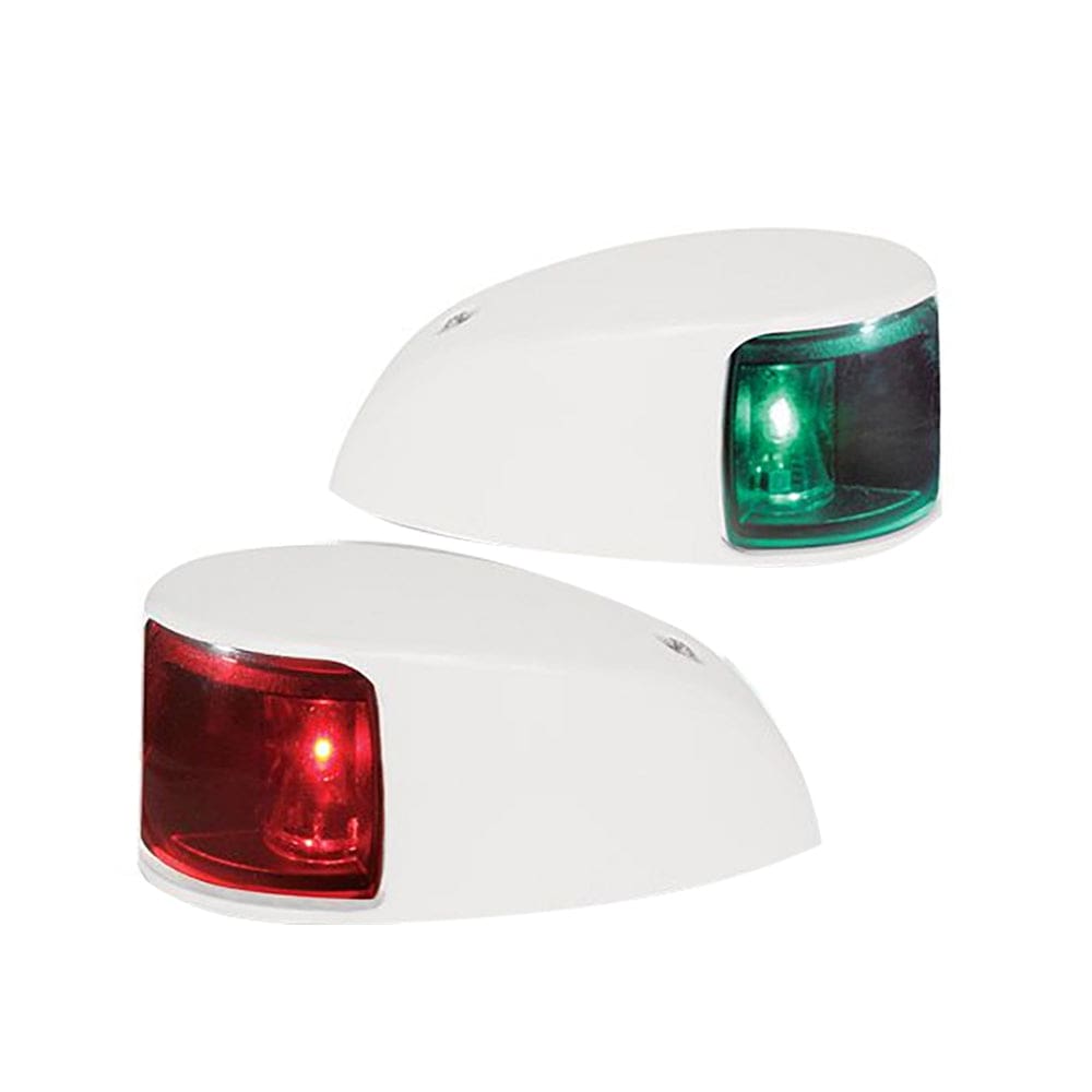 Hella Marine NaviLED Deck Mount Port & Starboard Pair - 2nm - Colored Lens/ White Housing - Lighting | Navigation Lights - Hella Marine
