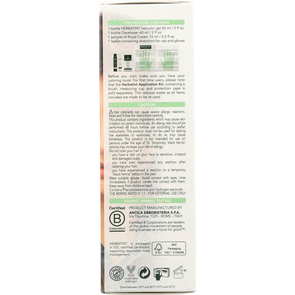 HERBATINT Herbatint Permanent Hair Color Gel 7D Golden Blonde, 4.56 Oz