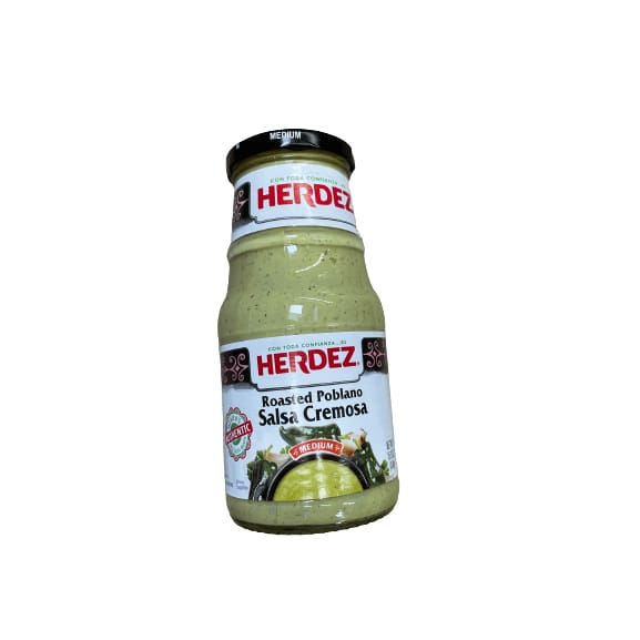Herdez HERDEZ Roasted Poblano Salsa Cremosa, 15.3 oz