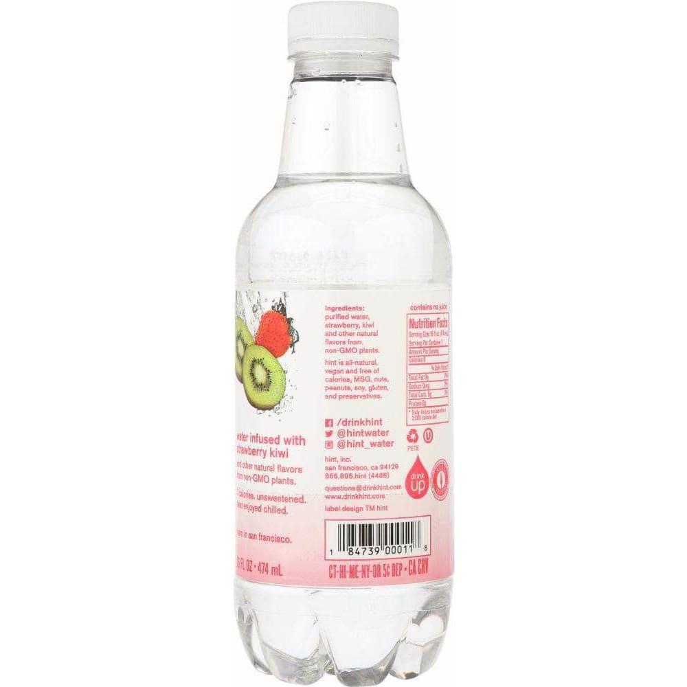 Hint Hint Essence Water Strawberry Kiwi Essence Water, 16 oz