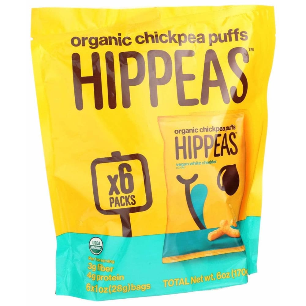 HIPPEAS HIPPEAS Puff Wht Chdr Mlti Pck, 6 oz