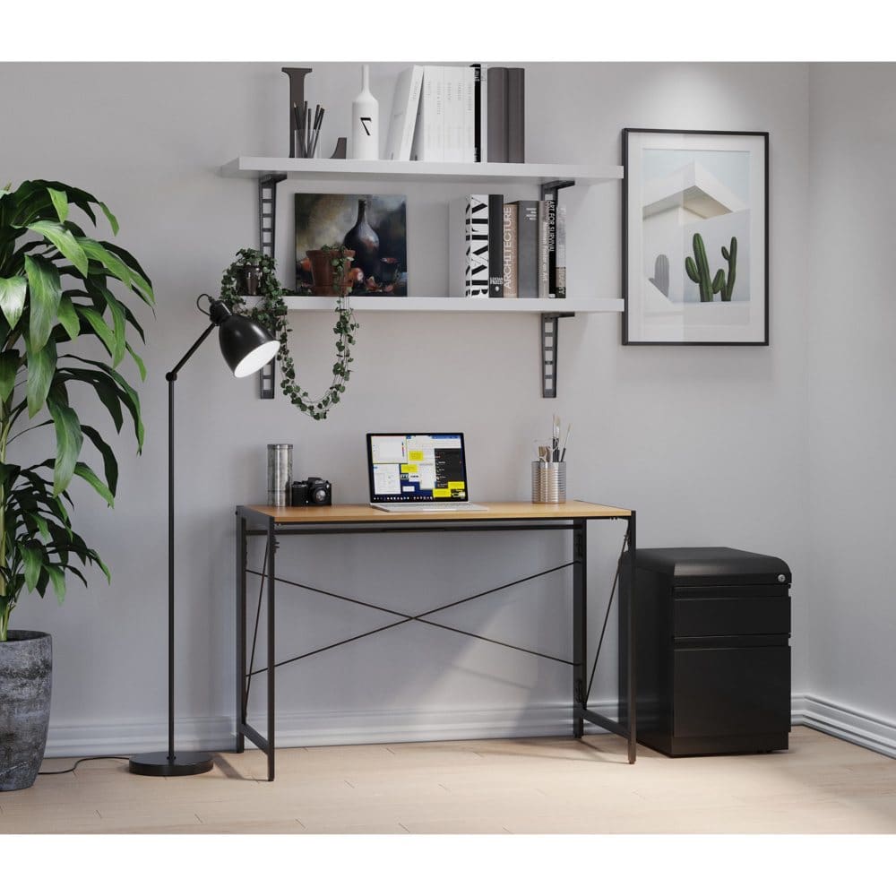 Hirsh 20 Deep 2-Drawer Mobile Pedestal File Cabinet With Seat Cushion Black - File Cabinets - ShelHealth