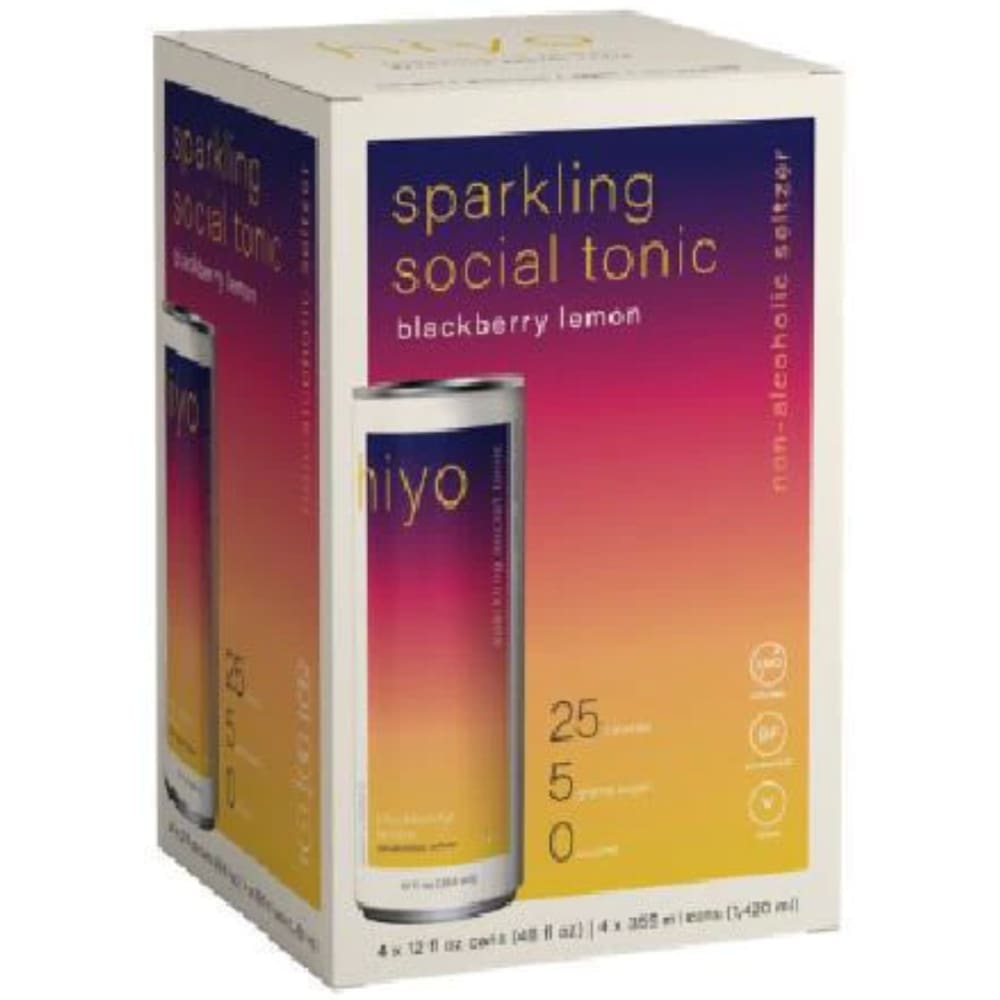HIYO: Seltzer Blckbrry Lemon 4Pk 48 FO - Grocery > Beverages - HIYO