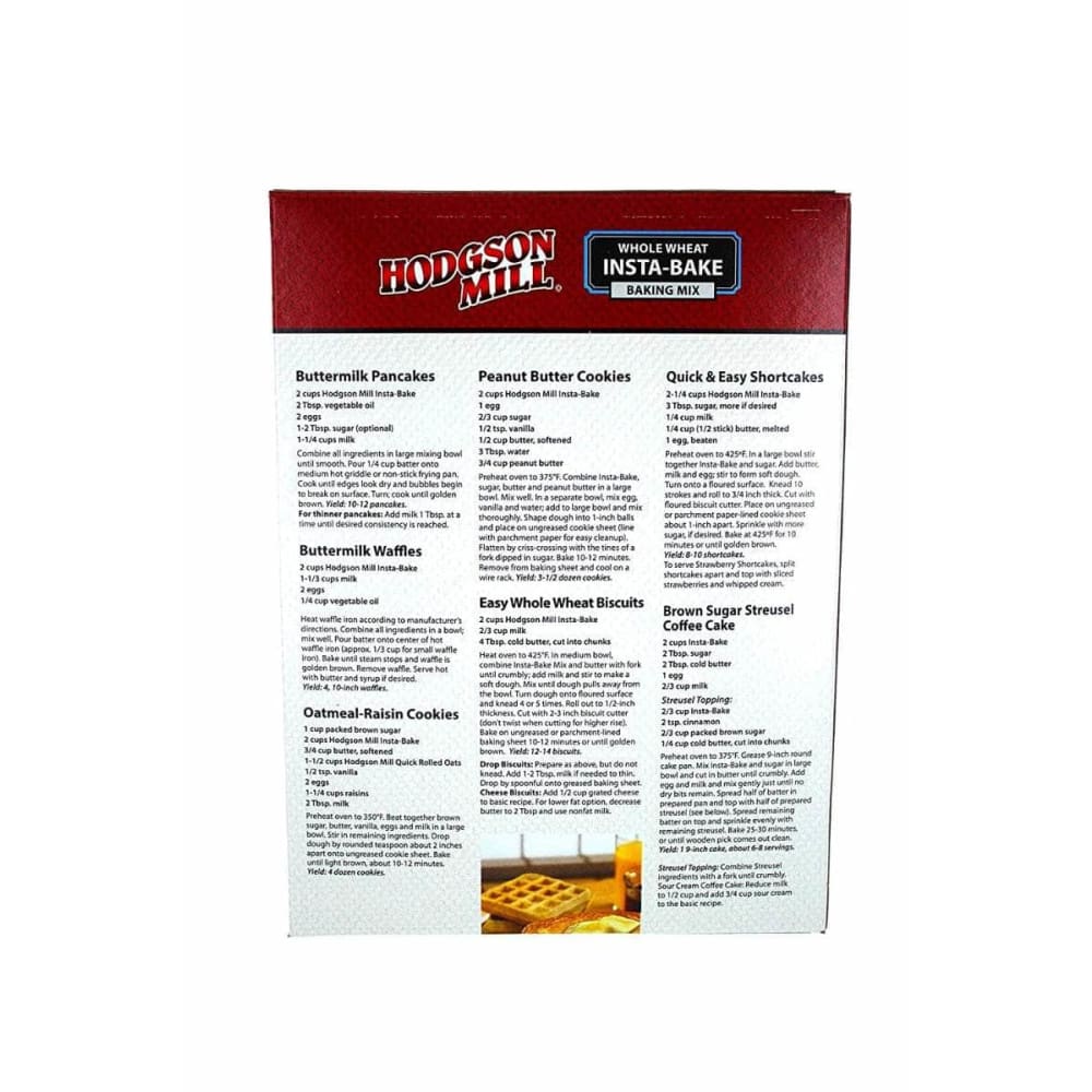 HODGSON MILL Categories > Food, Groceries > Pancake & Waffle Mix HODGSON MILL: Insta-Bake Whole Wheat Variety Baking Mix with Buttermilk, 32 oz