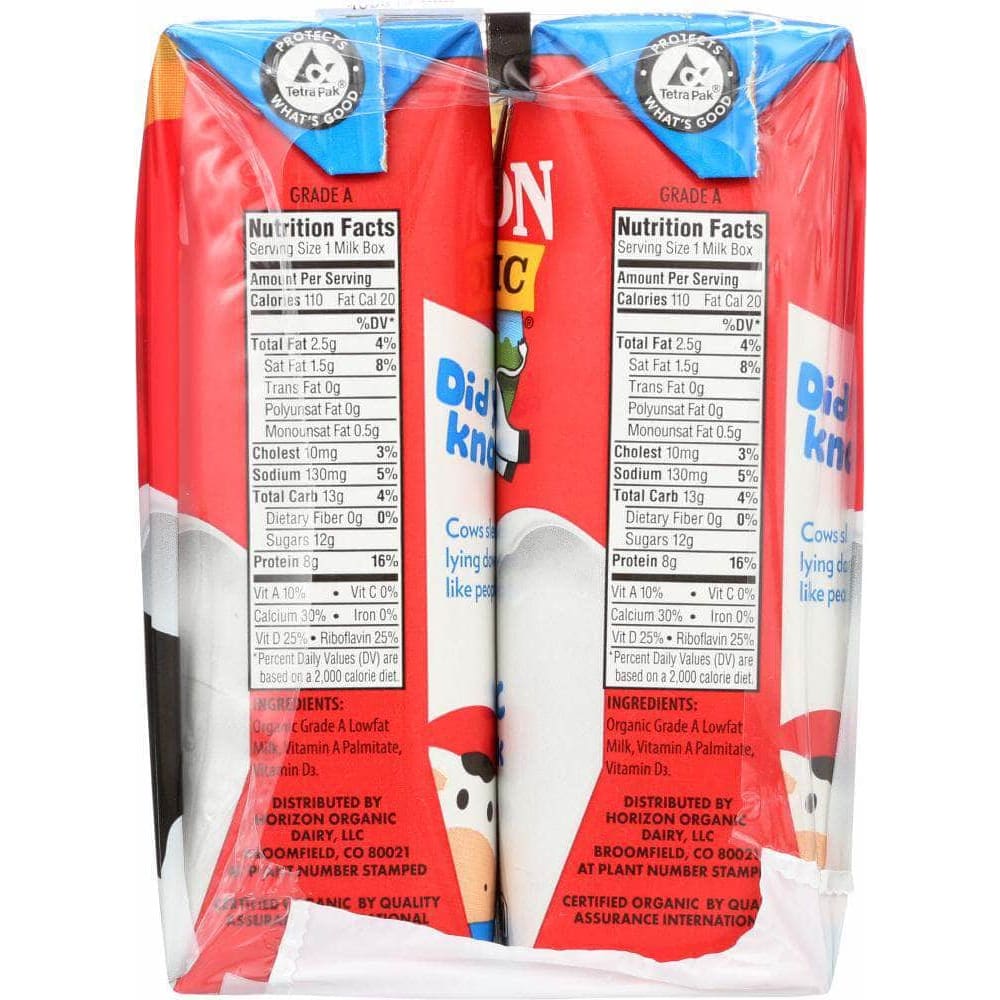 Horizon Organic Horizon Milk 1% Residue Free UHT Organic 6 Pack, 48 oz