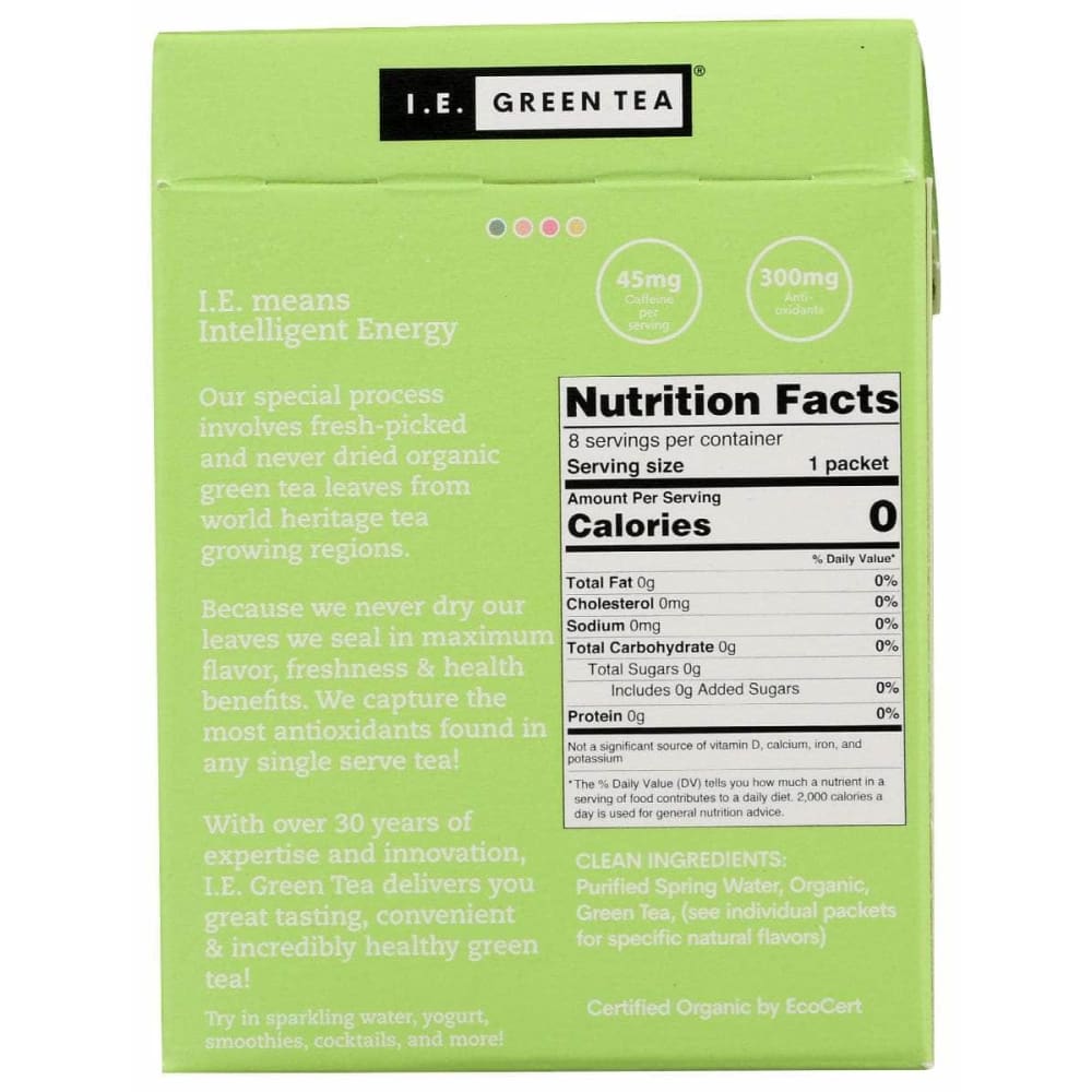 IE GREEN TEA Ie Green Tea Green Tea Variety, 8 Pk