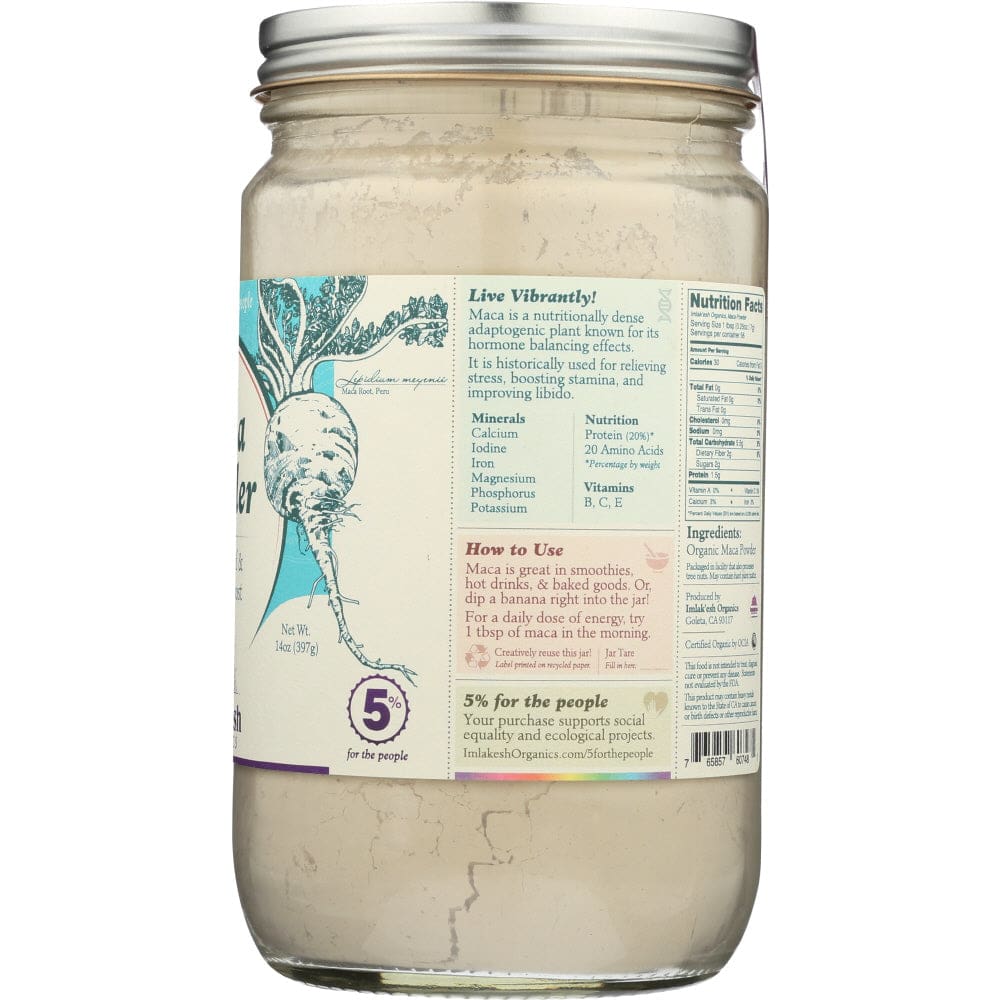 IMLAKESH ORGANICS: Maca Powder Organic 12 oz - Grocery > Cooking & Baking > Extracts Herbs & Spices - IMLAKESH ORGANICS