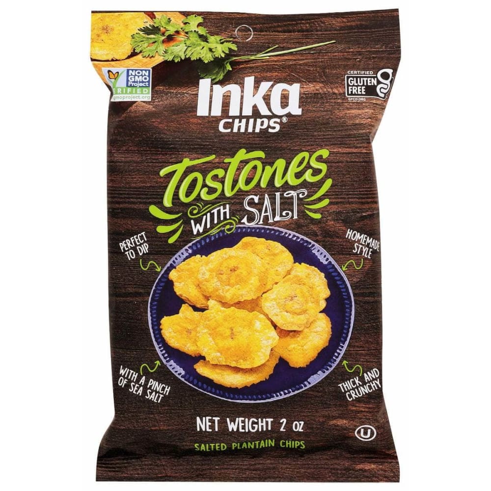 INKA INKA Tostones With Salt Plantain Chips, 2 oz