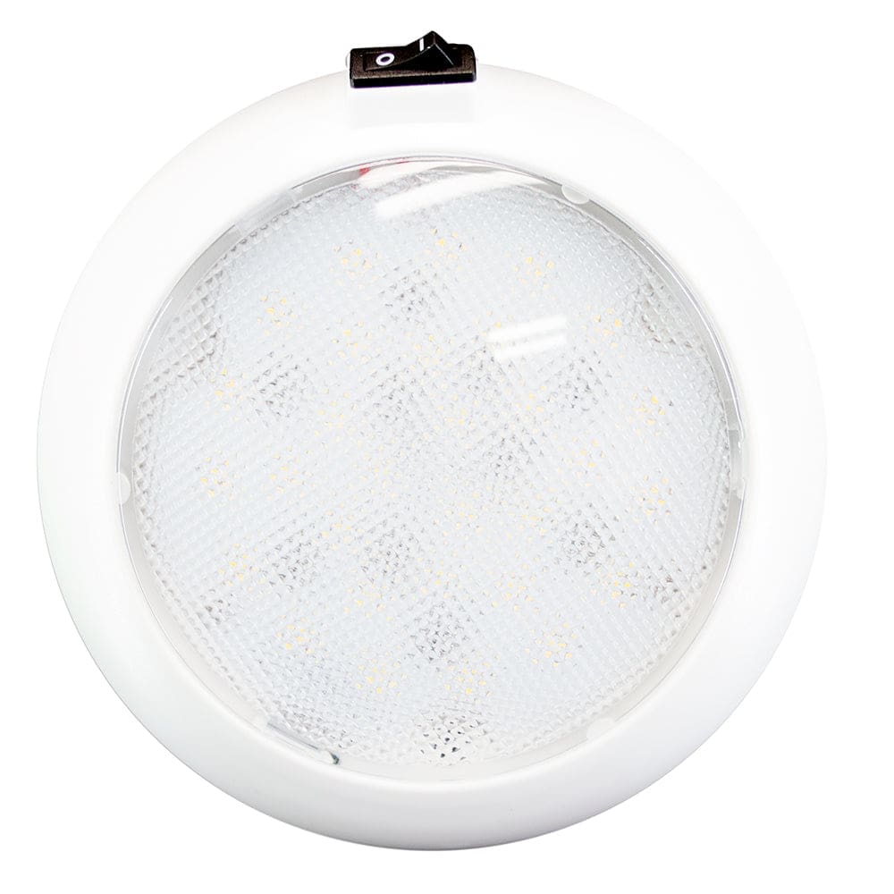 Innovative Lighting 5.5 Round Some Light - White/ Red LED w/ Switch - White Housing - Lighting | Interior / Courtesy Light - Innovative