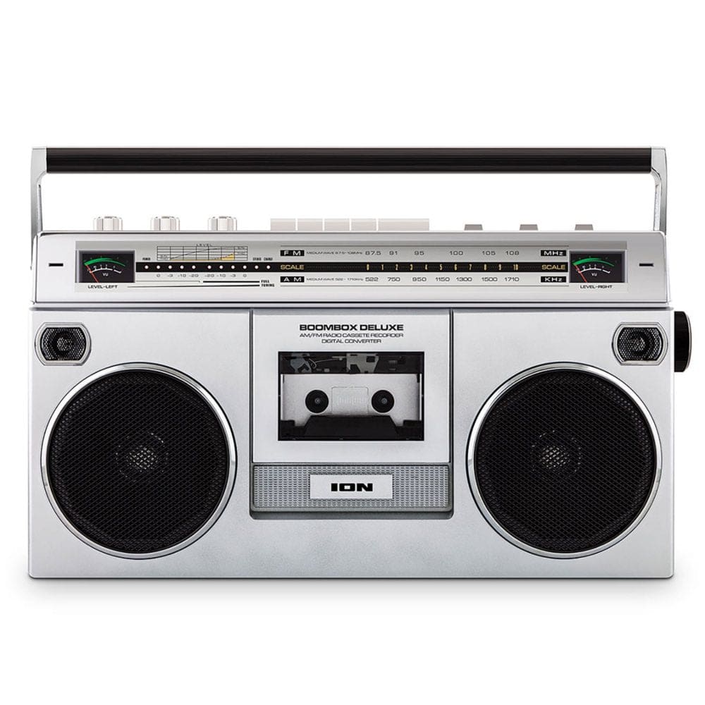 ION Boombox Deluxe Retro Wireless Bluetooth Speaker - Bluetooth Speakers - ShelHealth