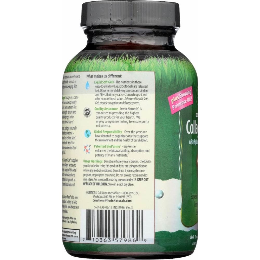 IRWIN NATURALS Vitamins & Supplements > Vitamins & Minerals IRWIN NATURALS: Collagen Pure Deep Tissue, 80 sg