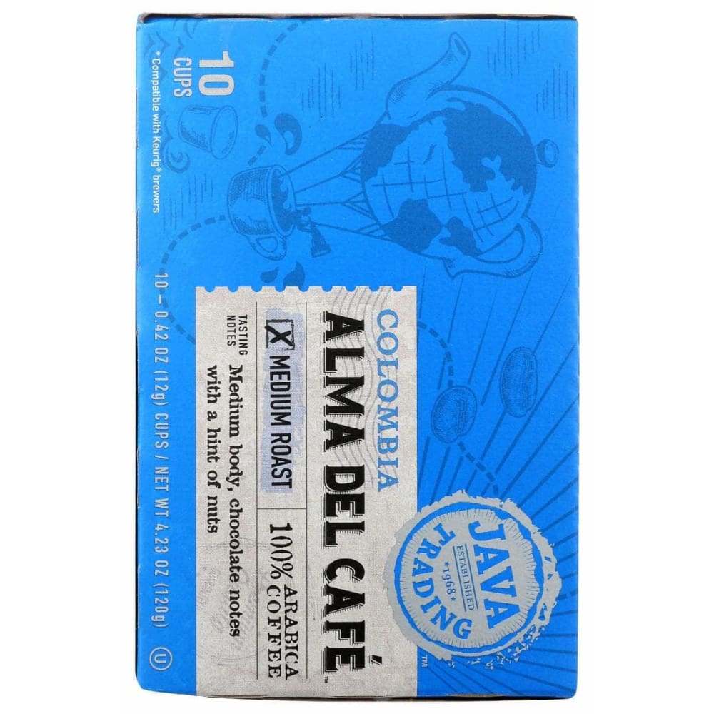 JAVA TRADING Grocery > Beverages > Coffee, Tea & Hot Cocoa JAVA TRADING: Colombia Alma Del Cafe Single Serve Coffee, 10 pk