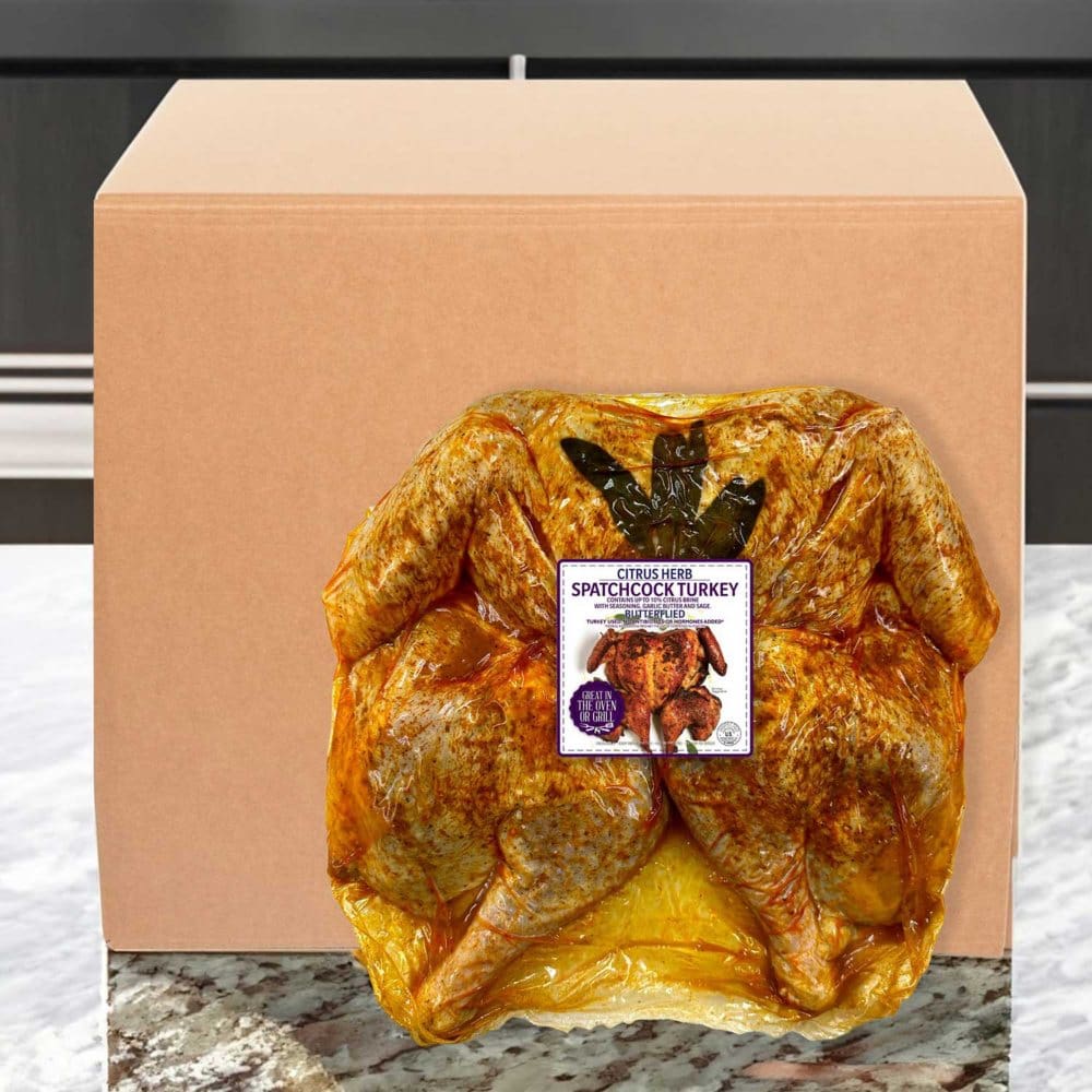Just Cook Citrus Herb Spatchcock Turkey (8 lbs.) - New Items - ShelHealth
