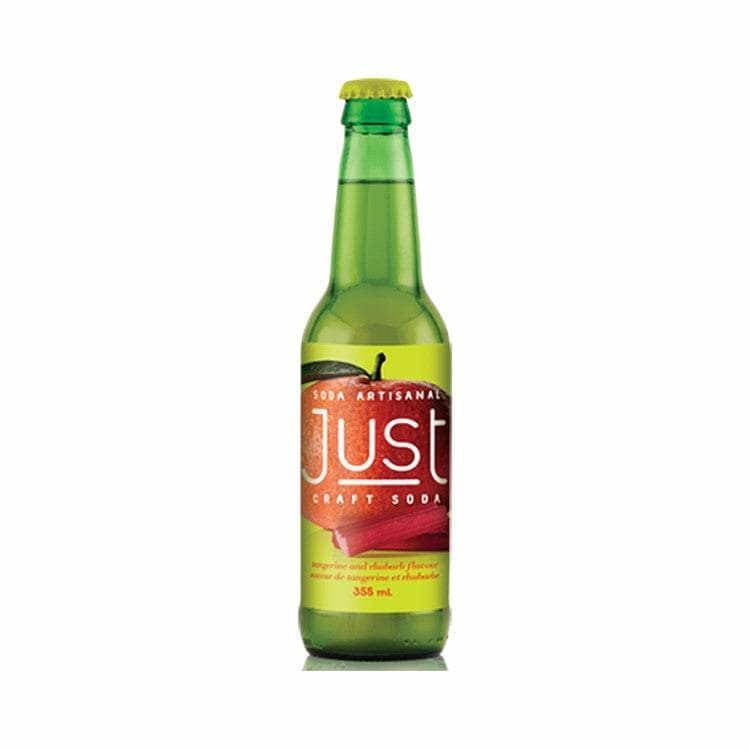 Just Craft Soda Just Craft Soda Tangerine and Rhubarb Soda, 12 oz