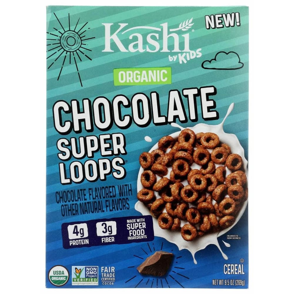 KASHI KASHI Organic Chocolate Super Loops Kids Cereal, 9.5 oz