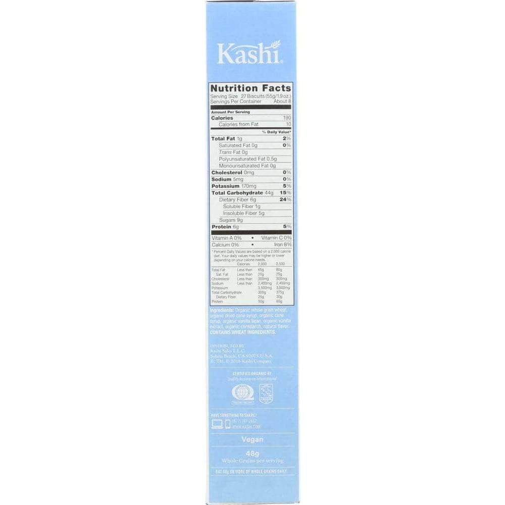 Kashi Kashi Organic Whole Wheat Biscuit Cereal Island Vanilla, 16.3 oz