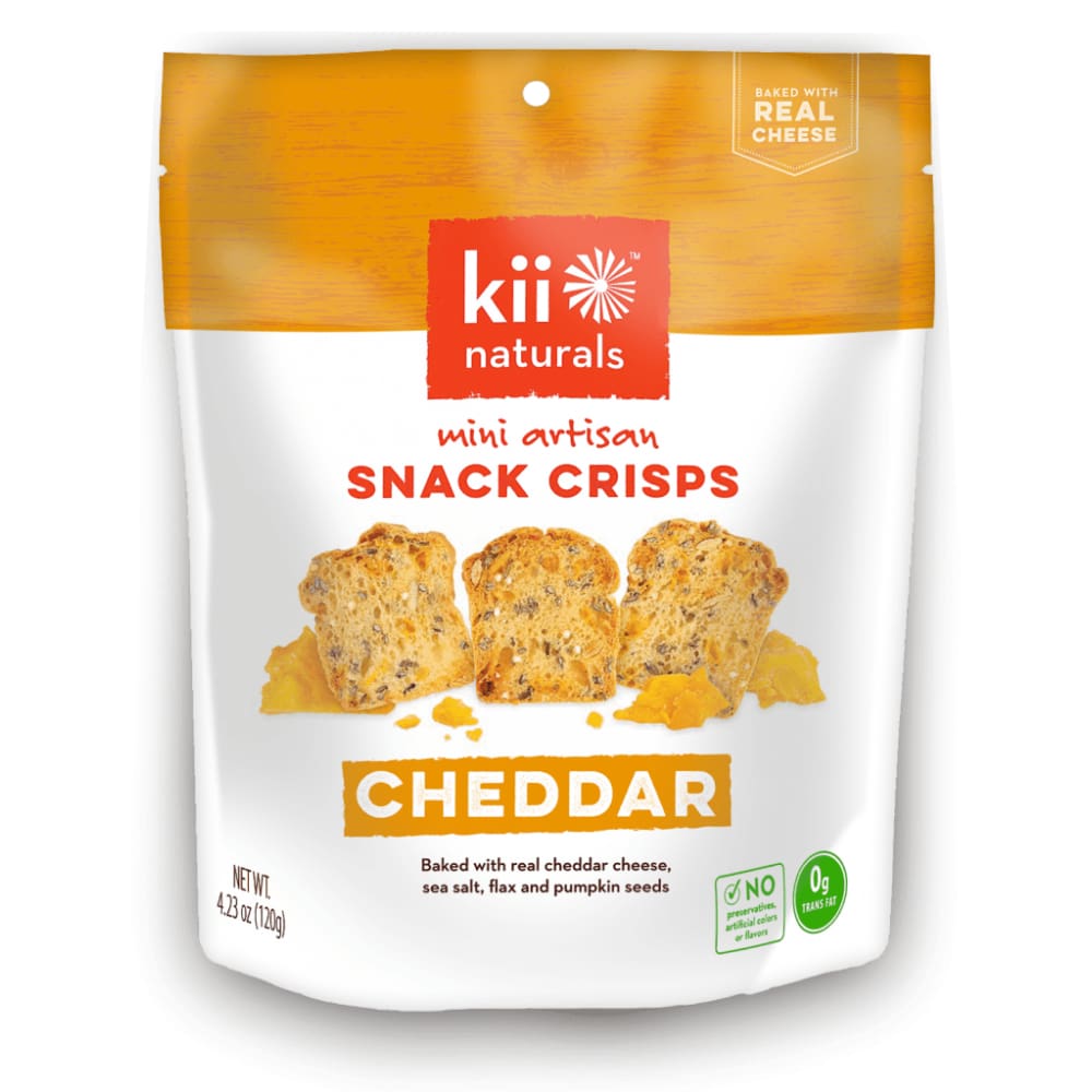 KII NATURALS KII NATURALS Crisps Cheddar, 4.23 oz