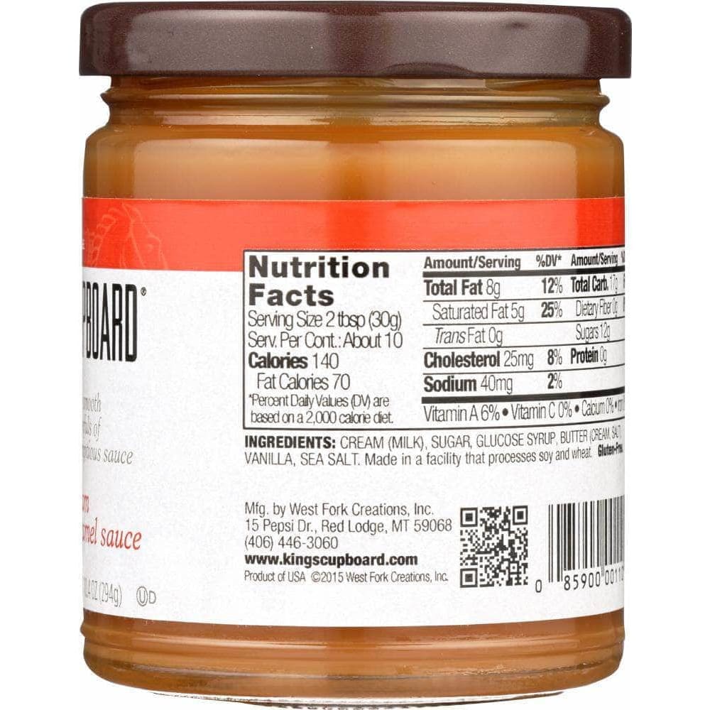 Kings Cupboard Kings Cupboard Cream Caramel Sauce, 10.4 oz