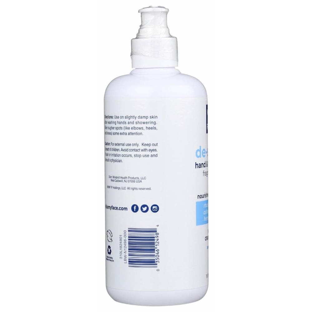 KISS MY FACE Beauty & Body Care > Skin Care > Body Lotions & Cremes KISS MY FACE: De Stress Fragrance Free Hand And Body Lotion, 16 oz