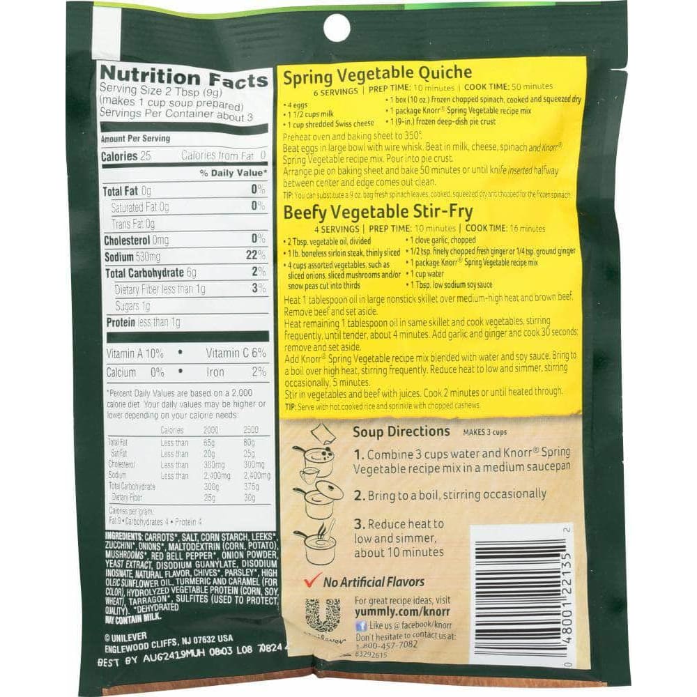 Knorr Knorr Mix Recipe Spring Vegetable, 0.9 oz