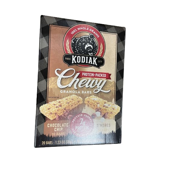 Kodiak ProteinPacked Chewy Granola Bars, 20 Count ShelHealth