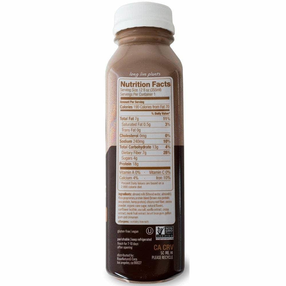 KOIA Refrigerated > REFRIGERATED JUICES & FUNCTIONAL BEVERAGES > RF JUICE & JUICE DRINKS & OTHER FUNCTIONAL BE KOIA: Cacao Bean Plant-Powered Protein Drink, 12 oz