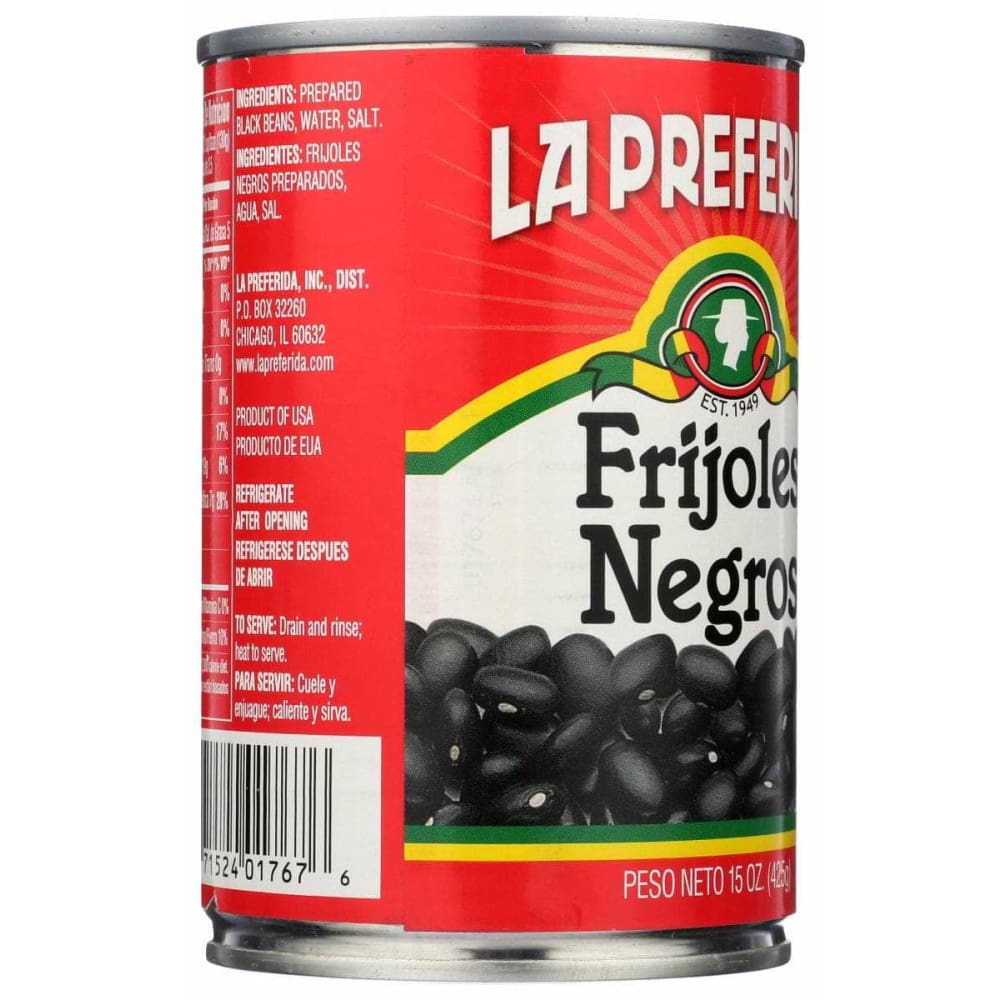 LA PREFERIDA La Preferida Bean Black Canned, 15 Oz