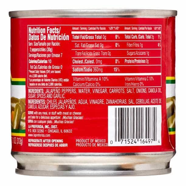 LA PREFERIDA La Preferida Pepper Jlpno Whole, 11 Oz