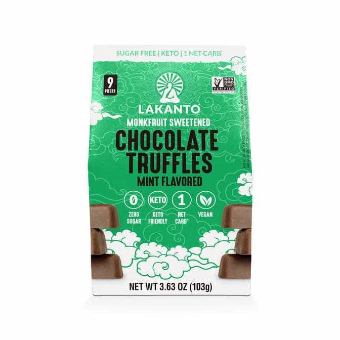 LAKANTO Grocery > Chocolate, Desserts and Sweets > Chocolate LAKANTO Truffles Choc Mint Flvr, 3.63 oz