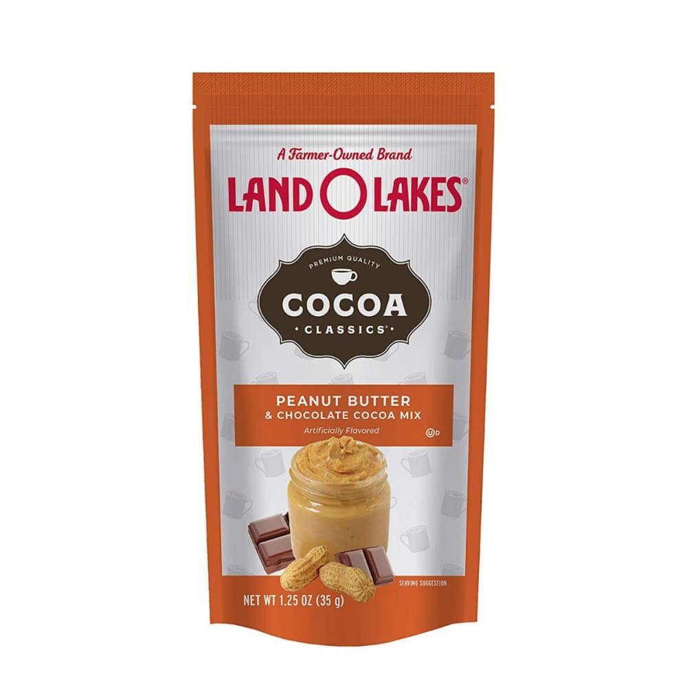 LAND O LAKES: Mix Cocoa Classic Peanut Butter Choc 1.25 oz (Pack of 6) - Beverages > Coffee Tea & Hot Cocoa - LAND O LAKES