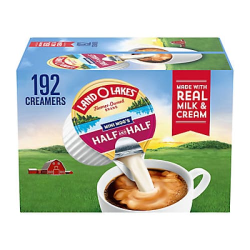 Land O’Lakes Mini Moo’s Half & Half 192 ct./0.28 fl. oz. - Home/Grocery/Beverages/Coffee & Creamers/ - Land O’Lakes
