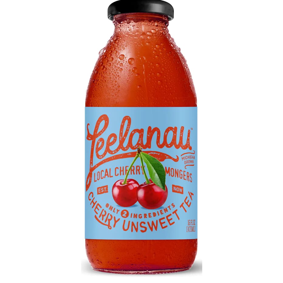 LEELANAU: Tea Cherry Unsweet Rtd 16 fo (Pack of 5) - Grocery > Beverages > Coffee Tea & Hot Cocoa - LEELANAU