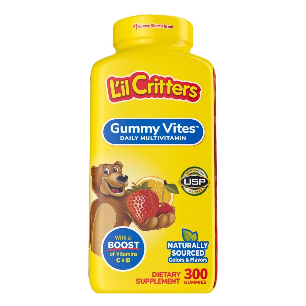 Lโil Critters Gummy Vites Multivitamin Dietary Supplement 300 ct. - Lโil Critters