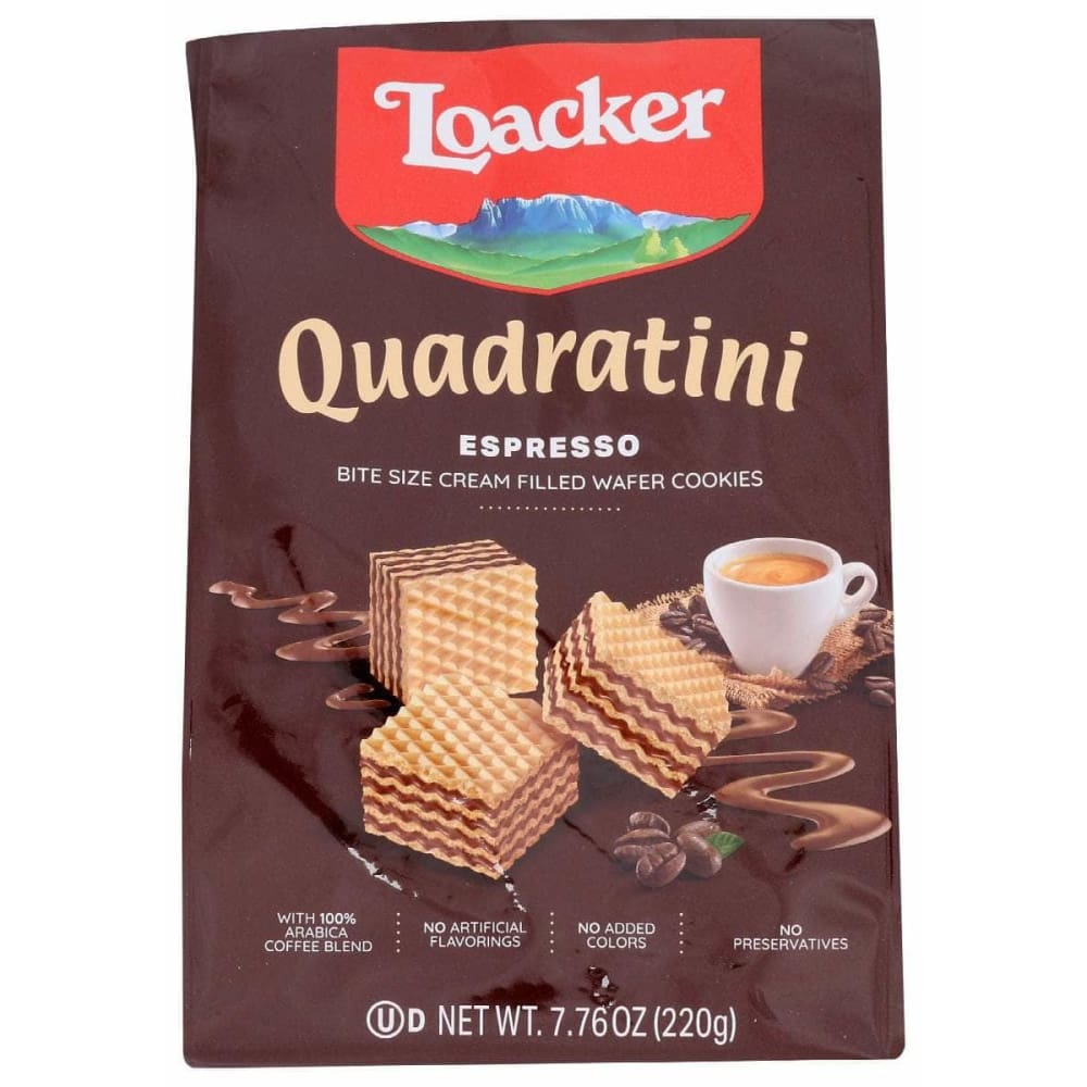 LOACKER LOACKER Wafer Qudrtni Esprsso 220G, 7.76 oz