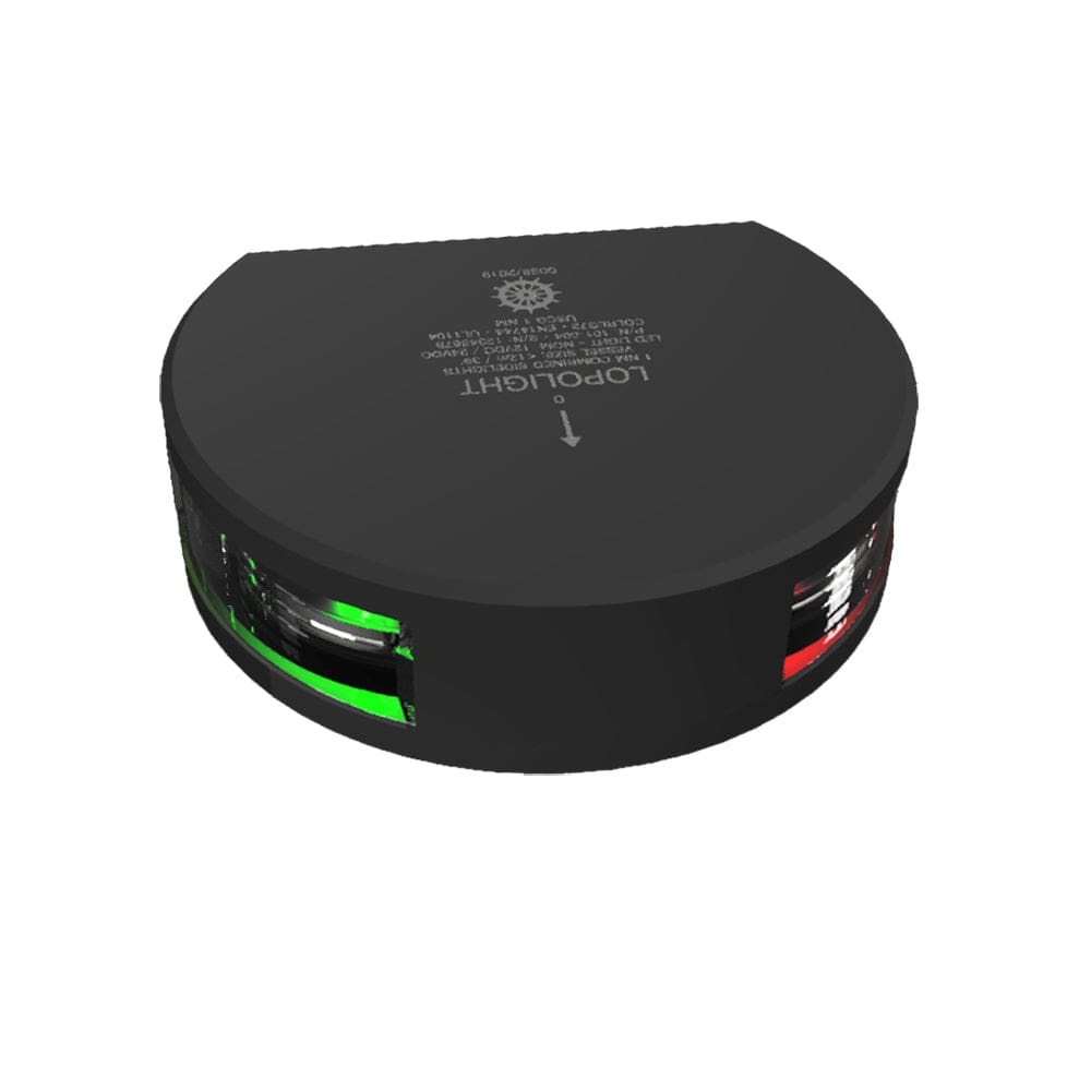 Lopolight Series 101-004 Starboard & Port Side Light - 1NM - Vertical Mount - Green/ Red - Black Housing - Lighting | Navigation Lights -