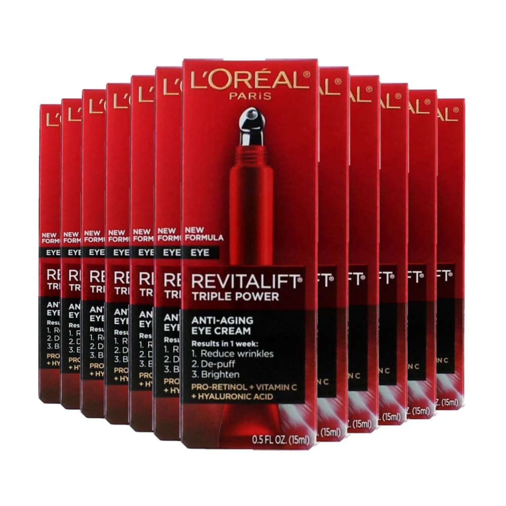 L’Oreal Paris Revitalift Triple Power Eye Cream - 0.5 fl oz- 24 Pack - Wholesale - Facial Creams & Moisturizers - L’oreal