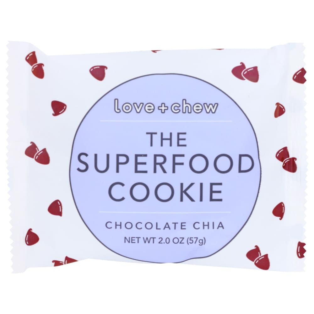 LOVE CHEW: Chocolate Chia Cookie 2 oz (Pack of 6) - LOVE CHEW