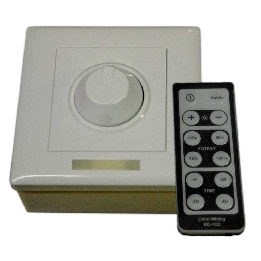 Lunasea Single Color Wall Mount Dimmer w/ Controller - Lighting | Accessories,Electrical | Switches & Accessories - Lunasea Lighting