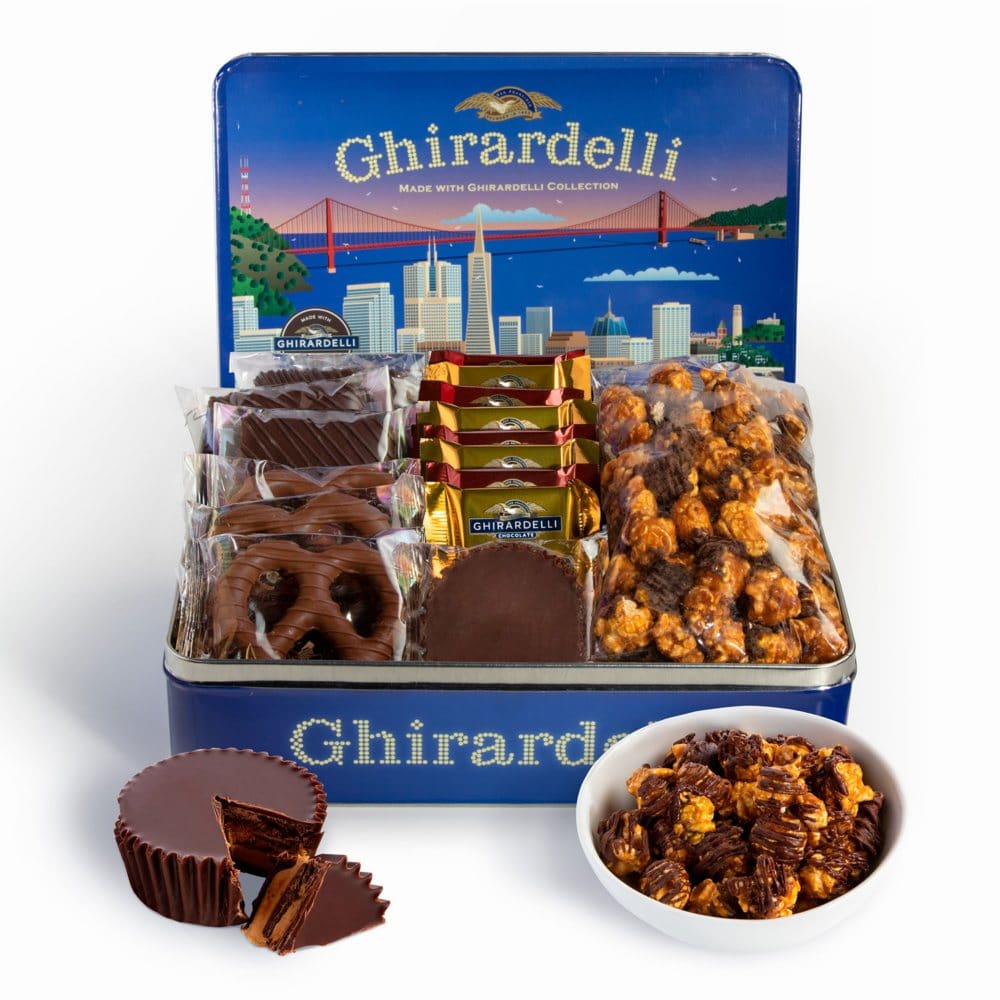 Made with Ghirardelli Chocolate Collection Tin - Gift Baskets - Made