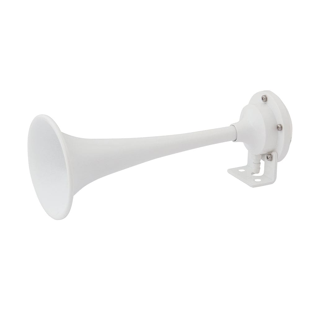Marinco White Epoxy Coated Single Trumpet Mini Air Horn - Boat Outfitting | Horns - Marinco
